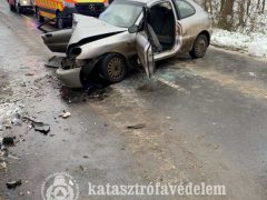 Balsa és Szabolcs közötti autóbaleset