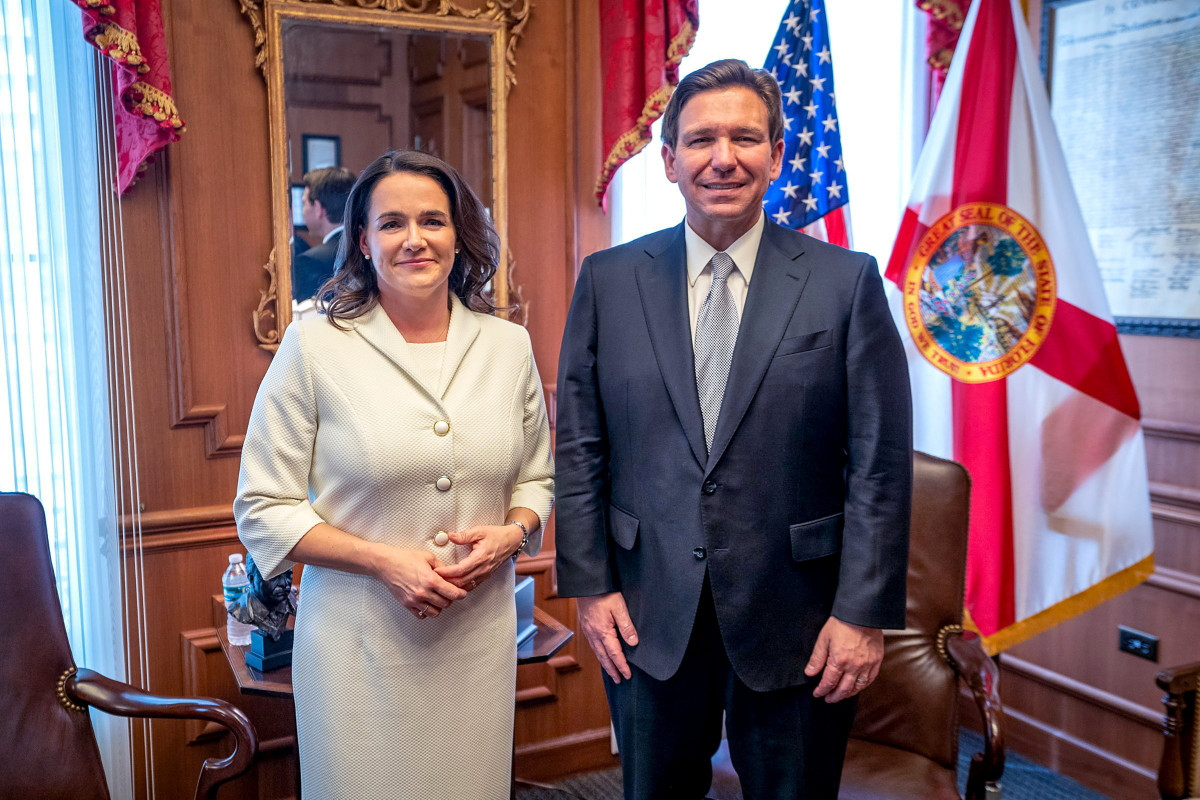 Florida kormányzójával tárgyalt Novák Katalin