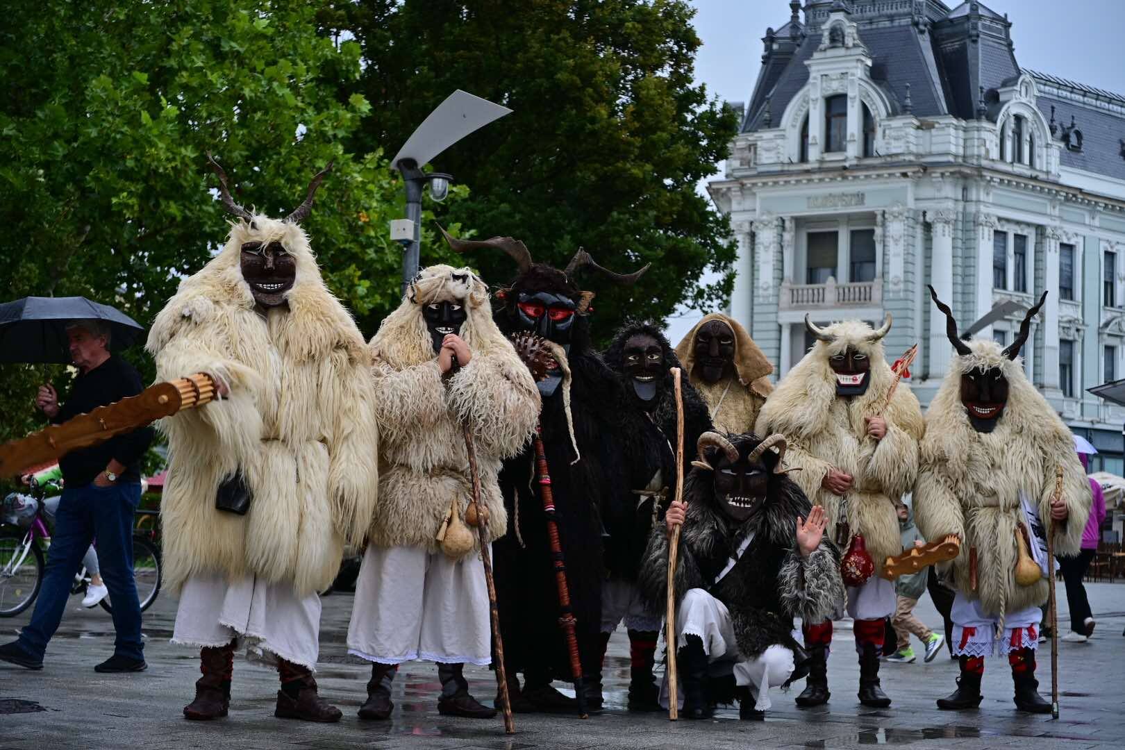 Busók jelentek meg Nyíregyháza belvárosában