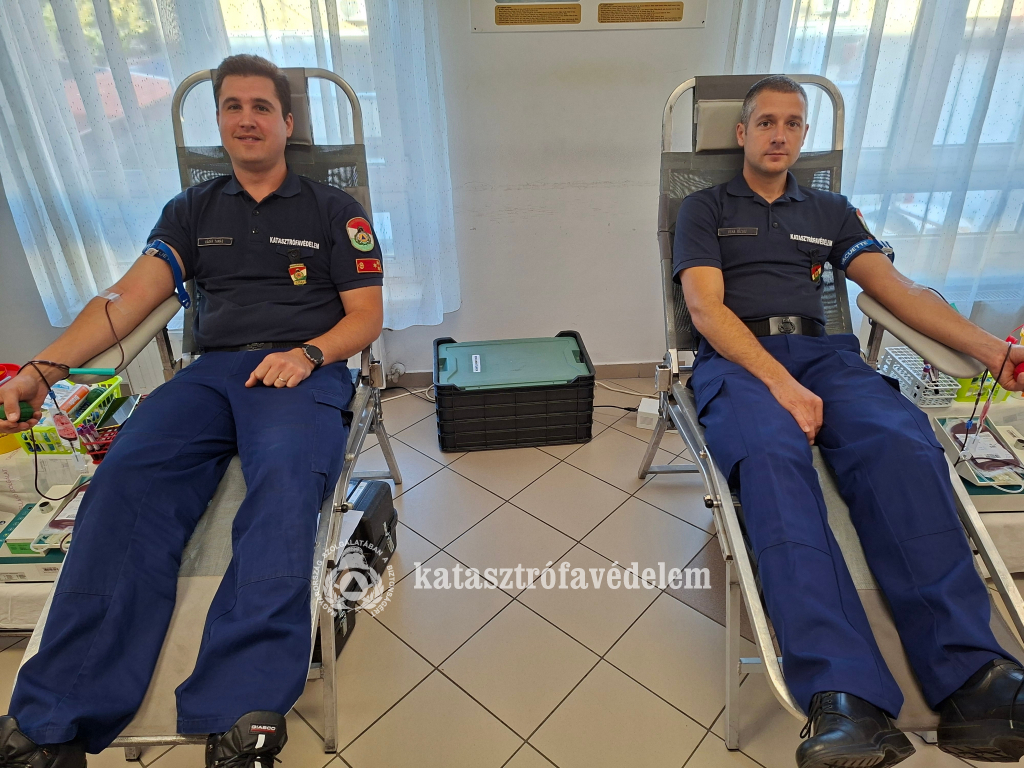 Vérüket adták a szabolcsi tűzoltók a Természeti Katasztrófák Csökkentésének Világnapja alkalmából
