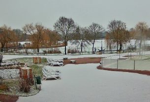 Esett a hó Nyíregyházán