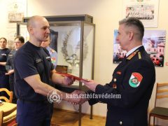Szakmai évfordulójuk alkalmából köszöntötték a szabolcsi tűzoltókat