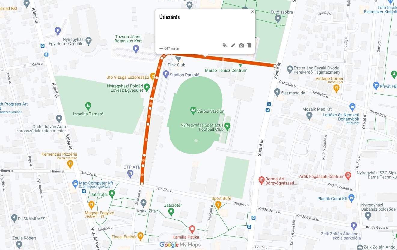 Jön a Ferencváros, útlezárásokra lehet számítani Nyíregyházán